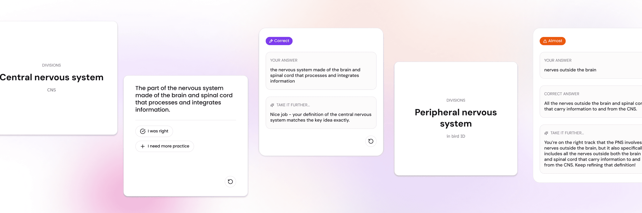 Abstract geometric pattern suggesting stacked cards and active recall